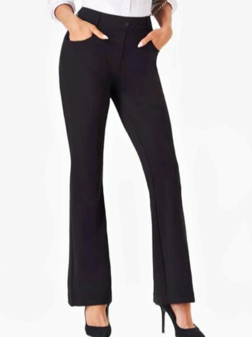 Black Stretchy Straight leg Pant  NWT